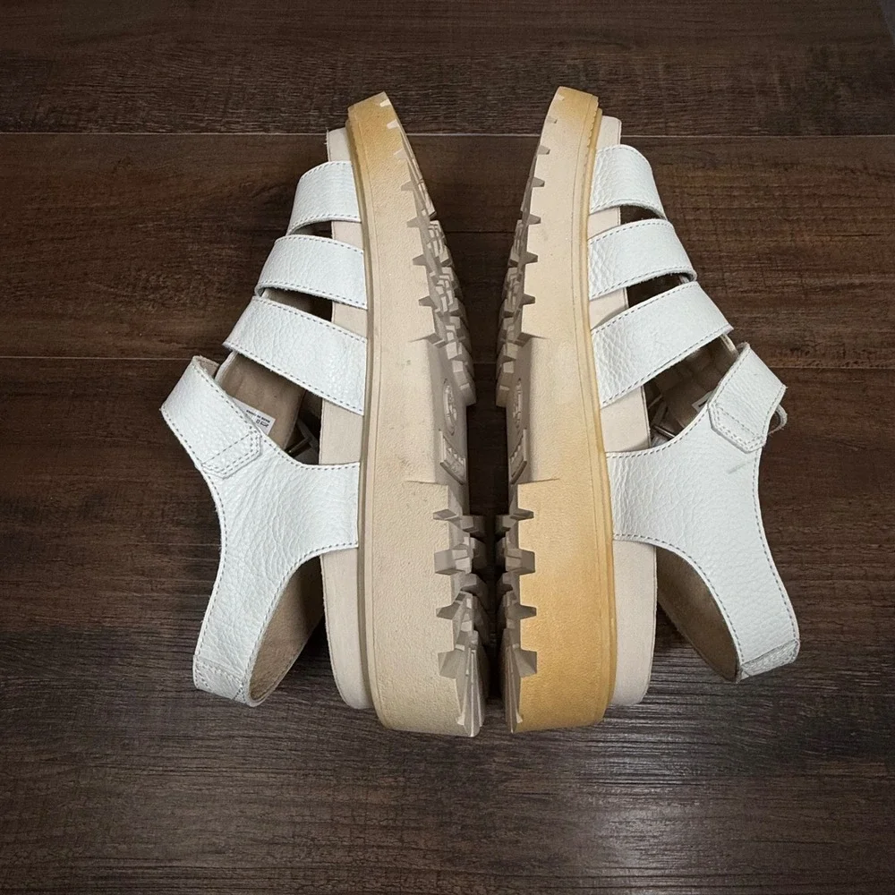 Timberland London Vibe White Fisherman Gladiator Lug Platform Sandals 7 - Picture 6 of 9